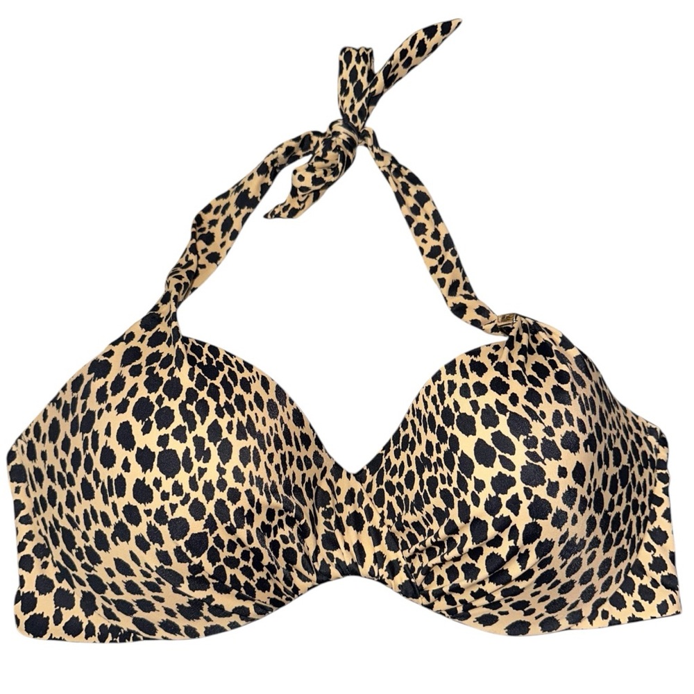 Victoria secret pink leopard print bikini top size 36C